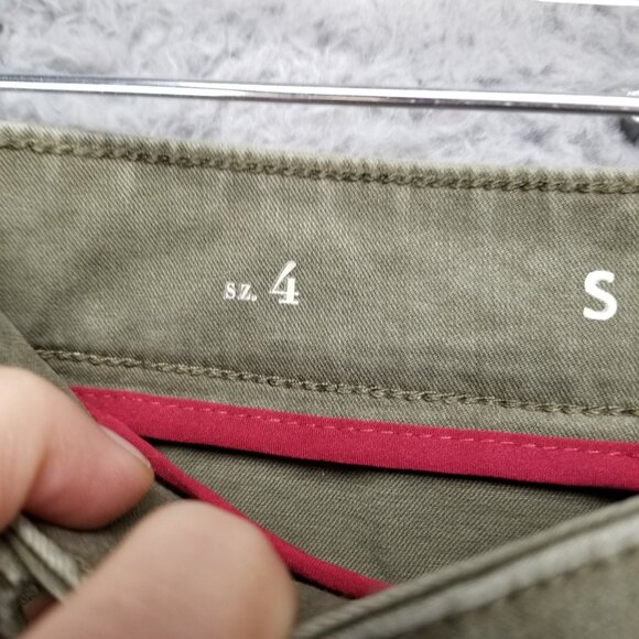 White House Black Market Jeans Womens 4 Olive Green The Sculpt Skinny Ankle - Picture 5 of 16